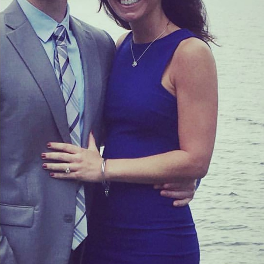 Worn only once blue body con dress